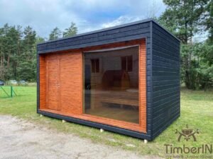 Modern vedeldad bastu komplett 5x3x3 (15)