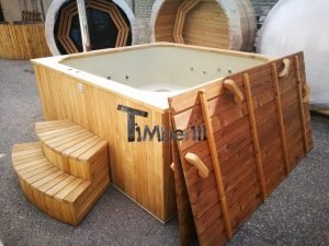 Badestamp i plast firkantet jacuzzi TimberIN 11