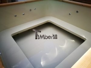 Badestamp i plast firkantet jacuzzi TimberIN 16