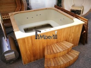 Badestamp i plast firkantet jacuzzi TimberIN 25