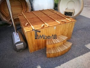 Badestamp i plast firkantet jacuzzi TimberIN 38