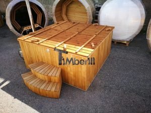 Badestamp i plast firkantet jacuzzi TimberIN 39