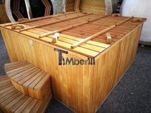 Badestamp i plast firkantet jacuzzi TimberIN 41