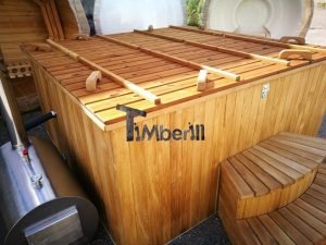 Badestamp i plast firkantet jacuzzi TimberIN 42