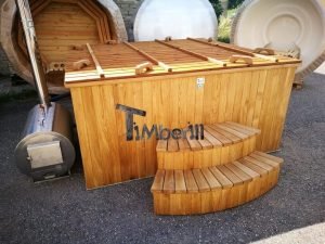 Badestamp i plast firkantet jacuzzi TimberIN 44