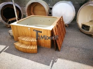 Badestamp i plast firkantet jacuzzi TimberIN 5