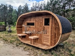 Utomhus tunna bastu ovala design (28)