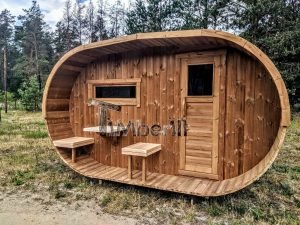 Utomhus tunna bastu ovala design (29)