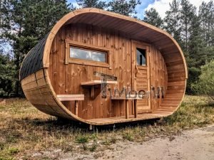 Utomhus tunna bastu ovala design (36)
