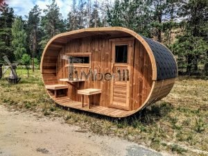 Utomhus tunna bastu ovala design (59)